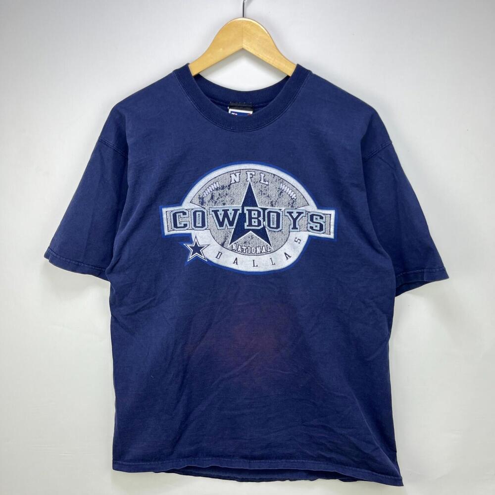 Vintage 90s Dallas Cowboys NFL T-Shirt Large Sun Faded